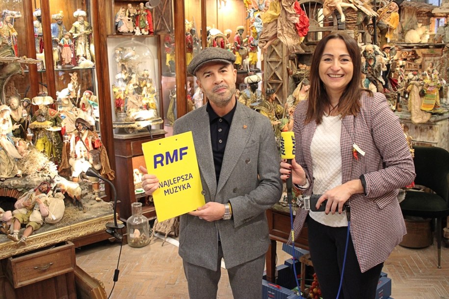 Marco Ferrigno i dziennikarka RMF FM Magdalena Wojtoń /Maciej Nycz /RMF FM