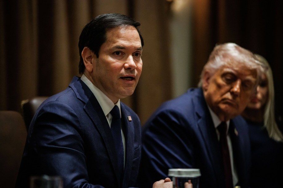 Marco Rubio pogratulował Karolowi Nawrockiemu zwycięstwa w wyborach prezydenckich /SAMUEL CORUM / POOL /PAP