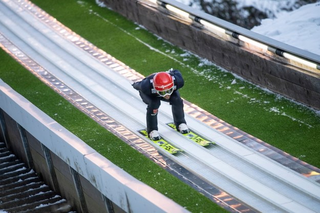 Marcus Eisenbichler podczas Turnieju Czterech Skoczni /CHRISTIAN BRUNA /PAP/EPA