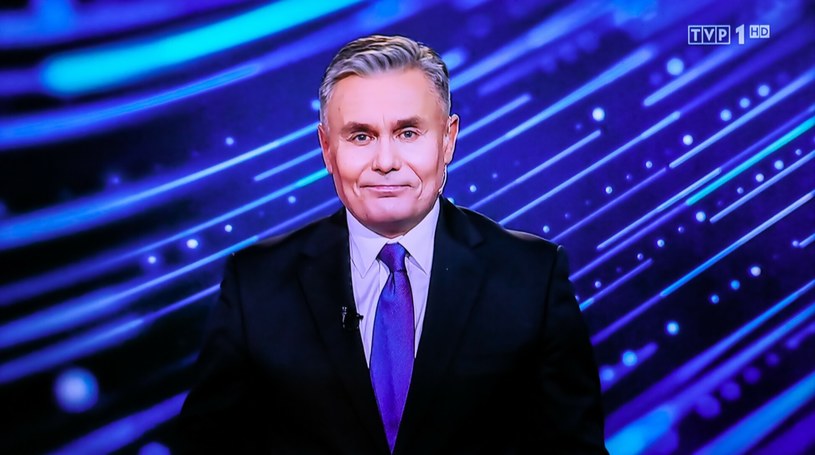 Marek Czyż, prowadzący program "19.30". /Adam Burakowski/REPORTER /Reporter
