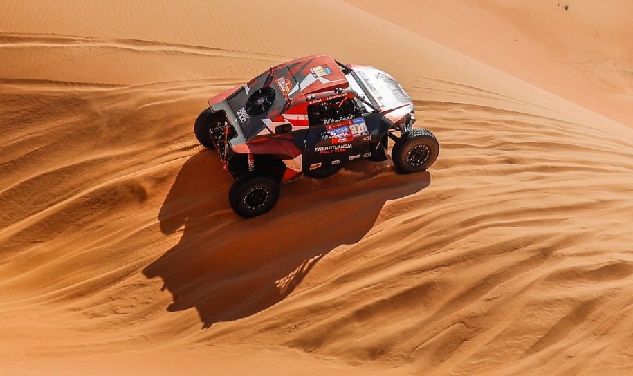 Marek Goczał na trasie Rajdu Dakar /Frédéric Le Floc'h /PAP/PANORAMIC