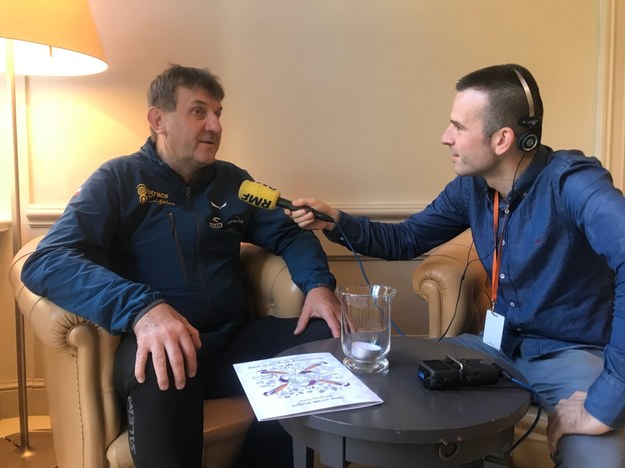Marek Kamiński i reporter RMF FM Michał Dobrołowicz /RMF FM