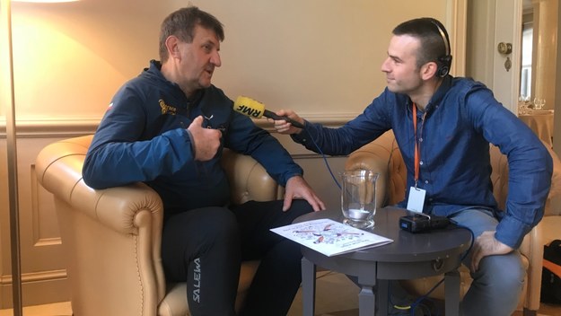 Marek Kamiński i reporter RMF FM Michał Dobrołowicz /RMF FM