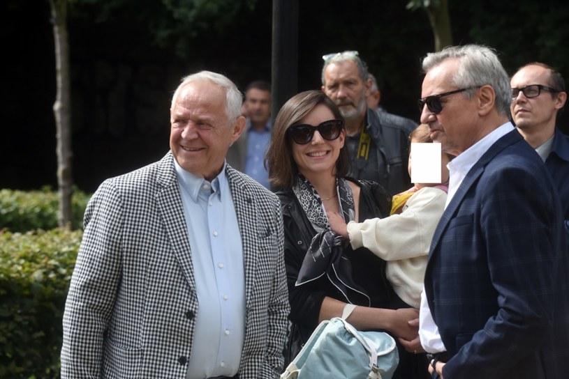 Marek Kondrat z żoną Antoniną i córką /Marek Lasyk/REPORTER  /East News