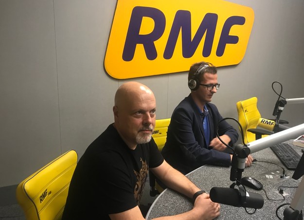 Marek Krajewski i Maciej Nycz w studiu RMF FM /Monika Kamińska /RMF FM