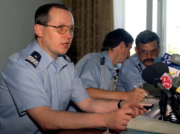 Marek Papała (pierwszy od lewej) na zdjęciu z 1997 r. /CAF/Jacek Turczyk /PAP