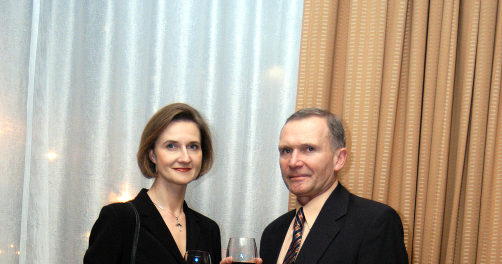 Marek Siudym z byłą żoną, Joanną; 2004 rok /Niemiec /AKPA