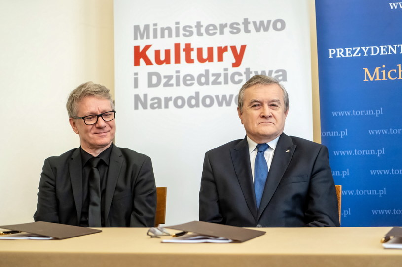 Marek Żydowicz w towarzystiwe Piotra Gińskiego / 	Tytus Żmijewski    /PAP
