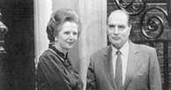 Margaret Thatcher i Francois Mitterand, 1982 /Encyklopedia Internautica