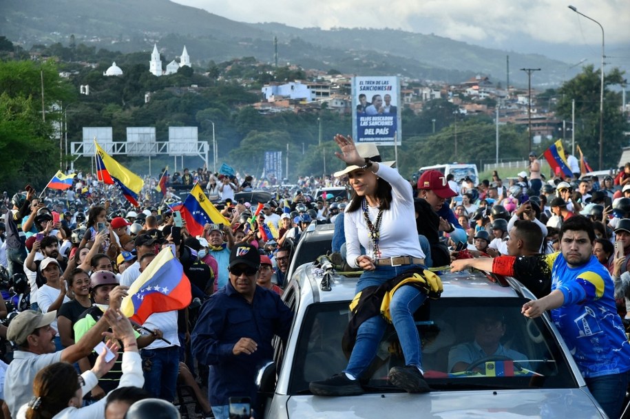 María Corina Machado na jednym z wieców /SCHNEYDER MENDOZA/AFP/East News /East News