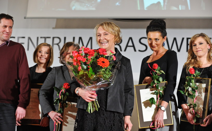 Maria Dłużewska otrzymała Nagrodę Główną Wolności Słowa za 2014 r. w konkursie Stowarzyszenia Dziennikarzy Polskich /Marcin Obara /PAP