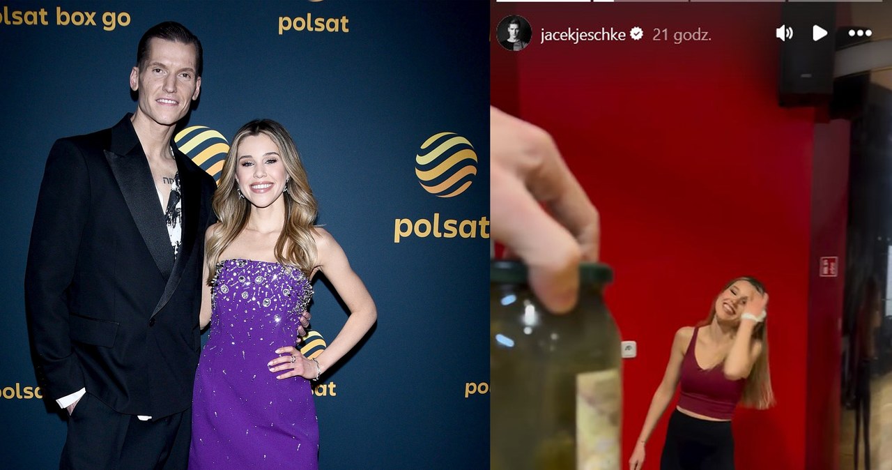 Maria Jeleniewska dostała od Jacka Jeschke... słoik ogórków kiszonych /www.instagram.com/jacekjeschke /MWMedia