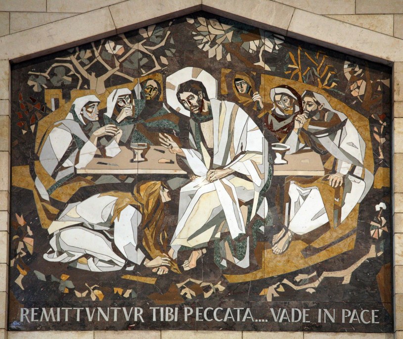 Maria Magdalena obmywa stopy Chrystusowi, Bazylika Narodzenia, Nazaret /123RF/PICSEL