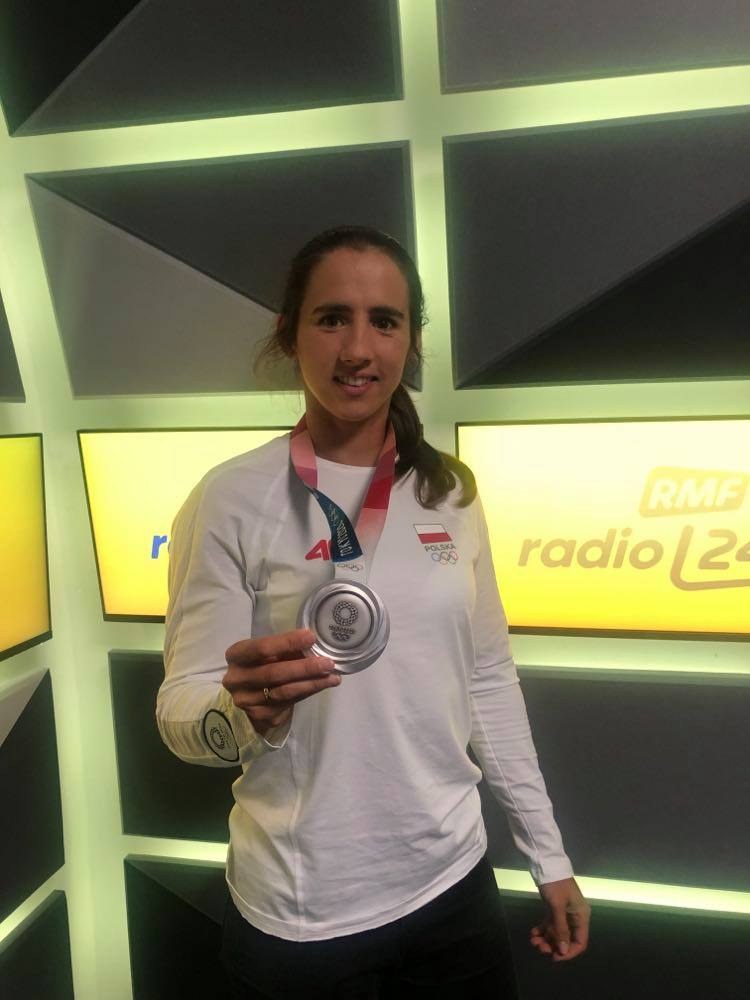 Maria Sajdak ze srebrnym medalem /Anna Wachowska /RMF FM