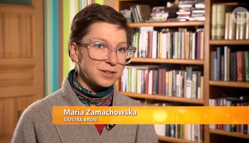 Maria Zamachowska, fot. screen z reportażu TVN /
