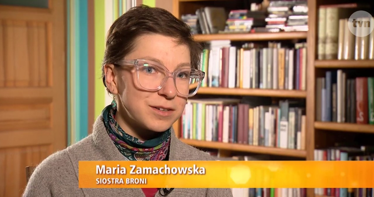 Maria Zamachowska, fot. screen z reportażu TVN /