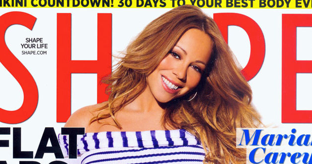Mariah Carey na okładce magazynu "Shape". /Splashnews