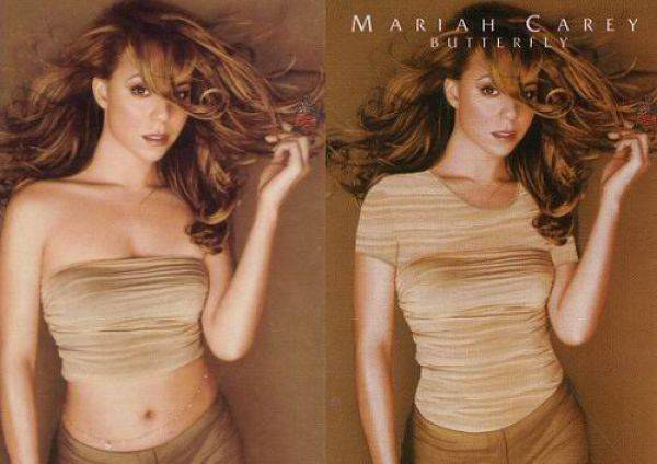 Mariah Carey na okładkach "Butterfly" /