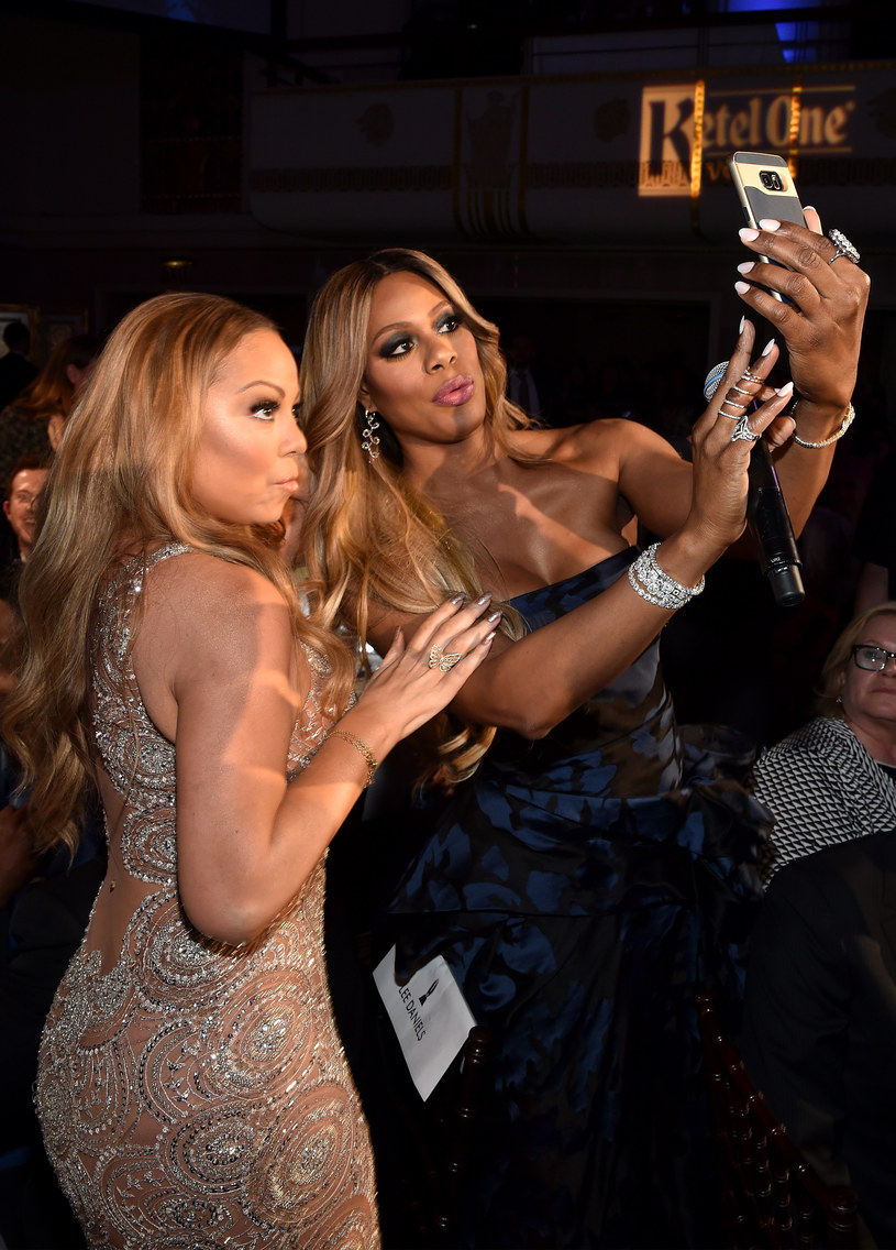 Mariah Carey, na zdj. z Laverne Cox /Dimitrios Kambouris /Getty Images