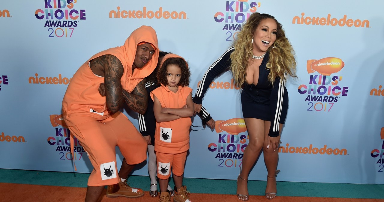 Mariah Carey z dziećmi i byłym mężem /Alberto E. Rodriguez /Getty Images