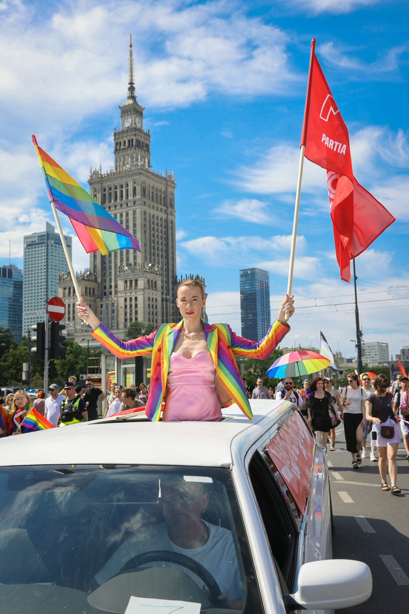 Marianna Schraiber na Paradzie Równości w Warszawie. /Jacek Dominski/REPORTER /East News