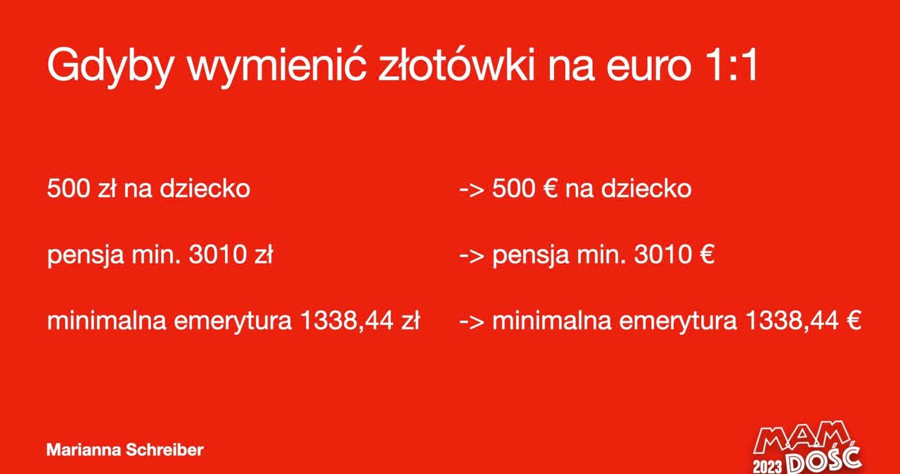 Marianna Schreiber ma pomysł na polepszenie sytuacji ekonomicznej w Polsce /www.facebook.com/Marianna-Schreiberpartia-MAM-DO%C5%9A%C4%86-2023-104734192166508/ /Facebook