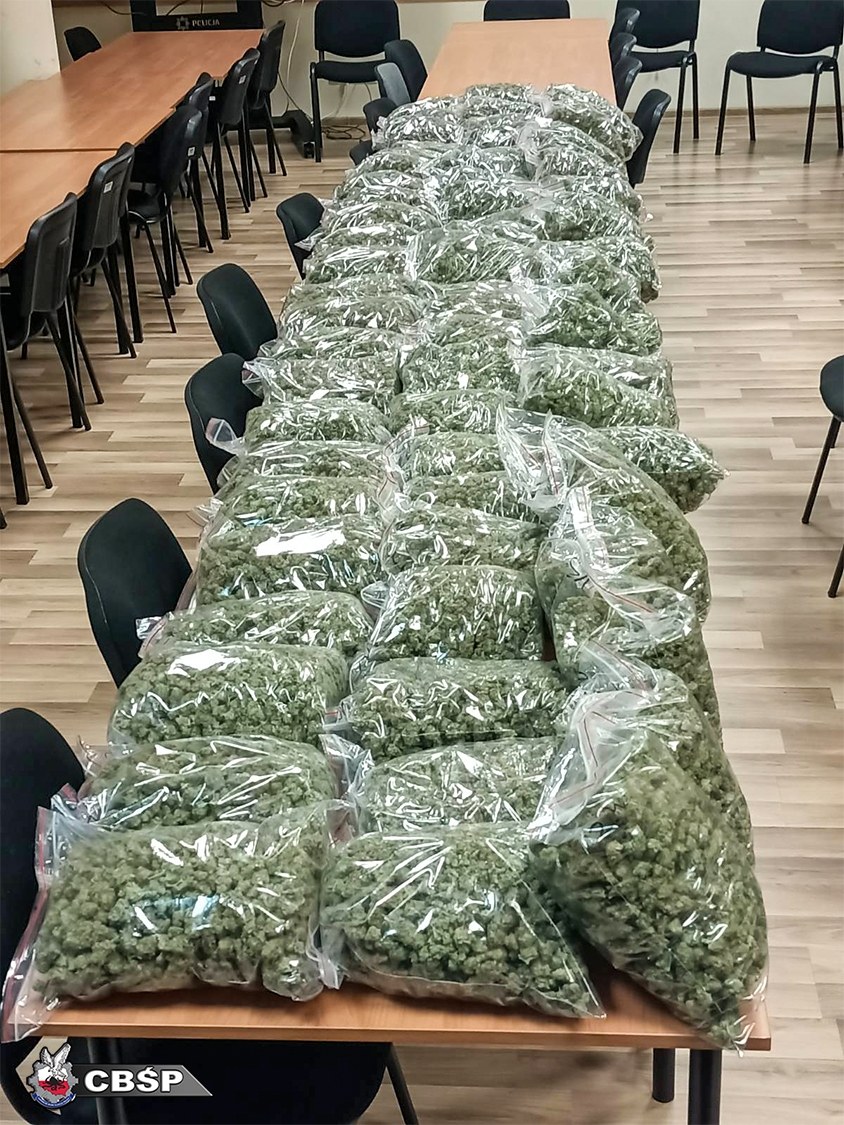 Marihuana znaleziona w naczepie ciężarówki /CBŚP /