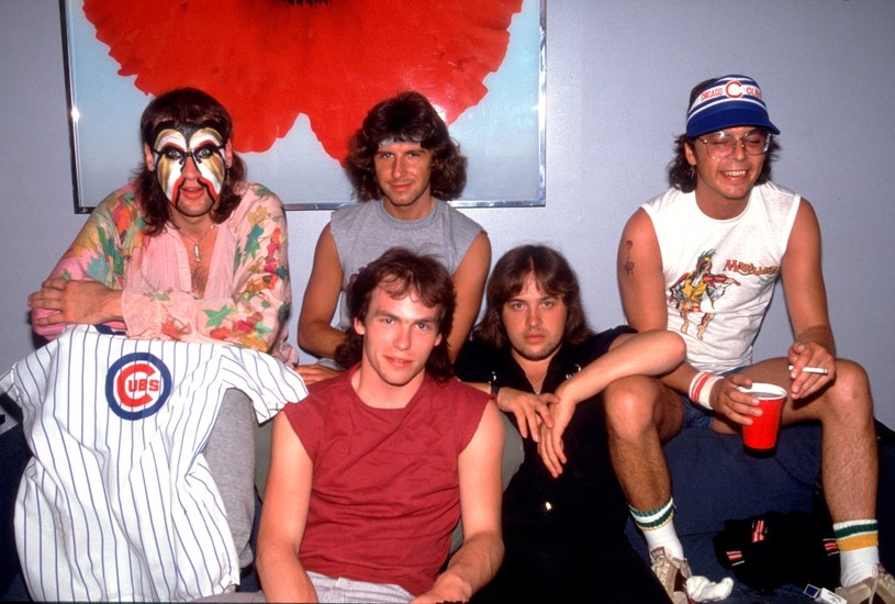 Marillion we wrześniu 1983 r. - od lewej: Fish, Mark Kelly (z przodu), Pete Trewavas, Steve Rothery i Andy Ward /Paul Natkin /Getty Images