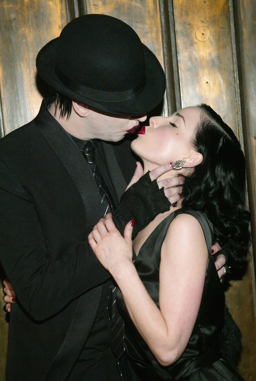 Marilyn Manson i Dita Von Teese /Evan Agostini /Getty Images