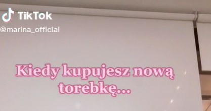 Marina chwali się drogą torbą na Tik-toku @marina_official? /TikTok