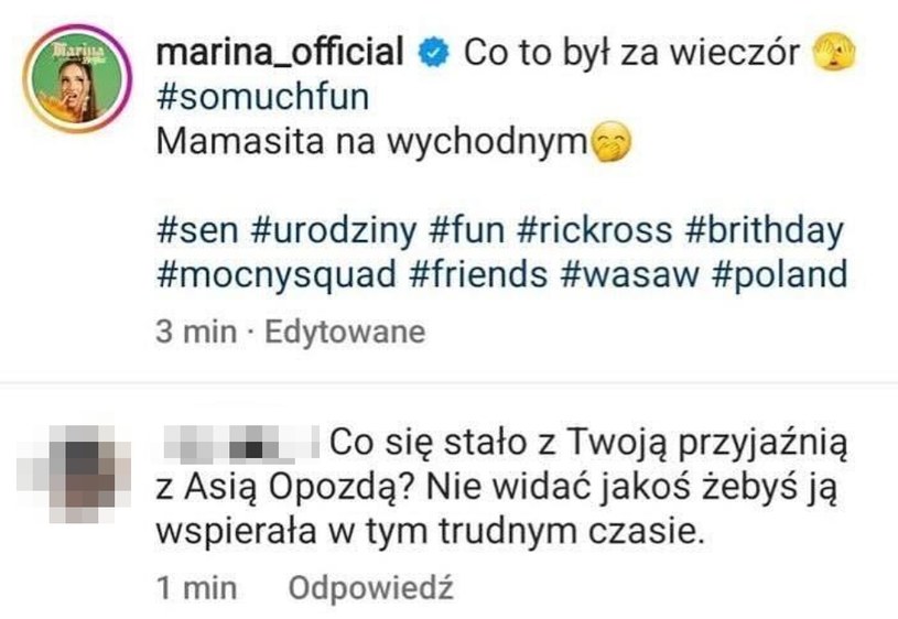 Marina Łuczenko Instagram /@marina_official /Instagram