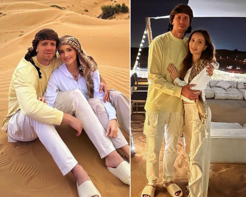 Marina Łuczenko spędza z Wocjeichem Szczęsnym romantyczny urlop w Dubaju /@marina_official /Instagram