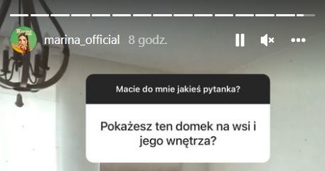 Marina pokazała wnętrze domku na wsi /Instagram