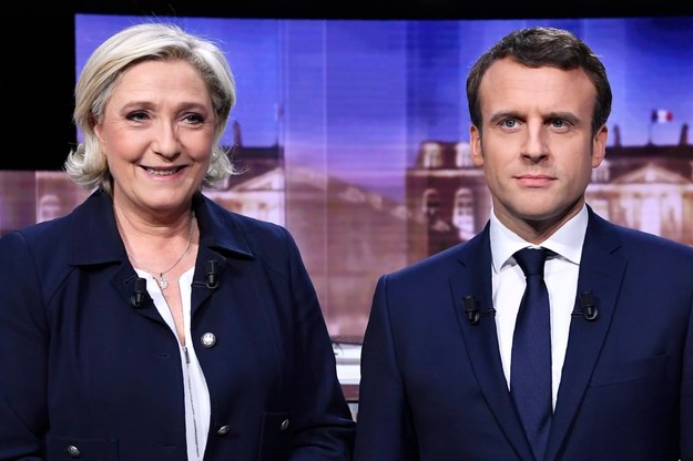 Marine Le Pen i Emmanuel Macron /ERIC FEFERBERG / POOL /PAP