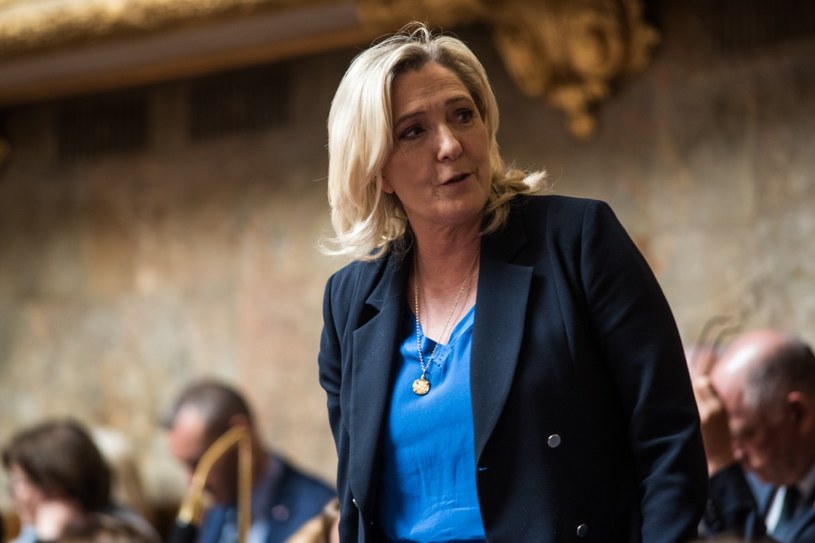 Marine Le Pen we francuskim parlamencie /Andrea Savorani Neri/NurPhoto /AFP