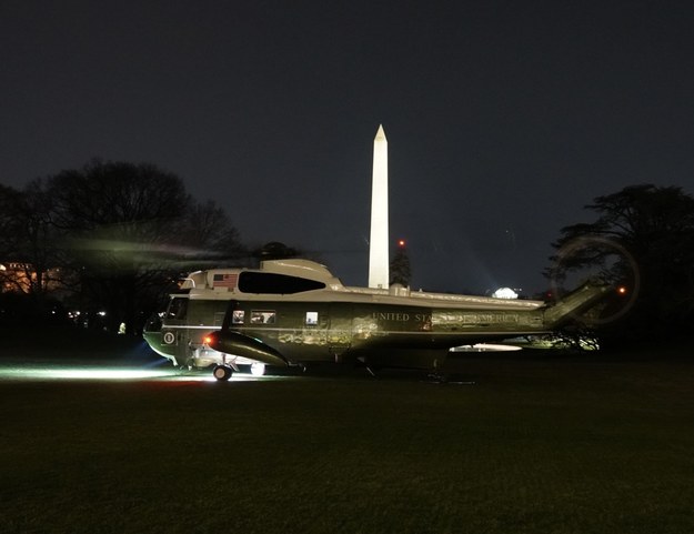 Marine One z prezydentem Joe Bidenem na pokładzie /Paweł Żuchowski /RMF FM