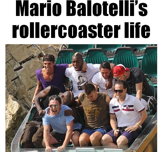 Mario Balotelli bawi się w najlepsze /The Sun