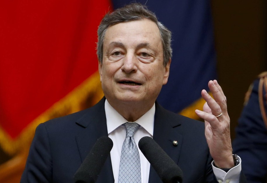 Mario Draghi /Fabio Frustaci /PAP/EPA