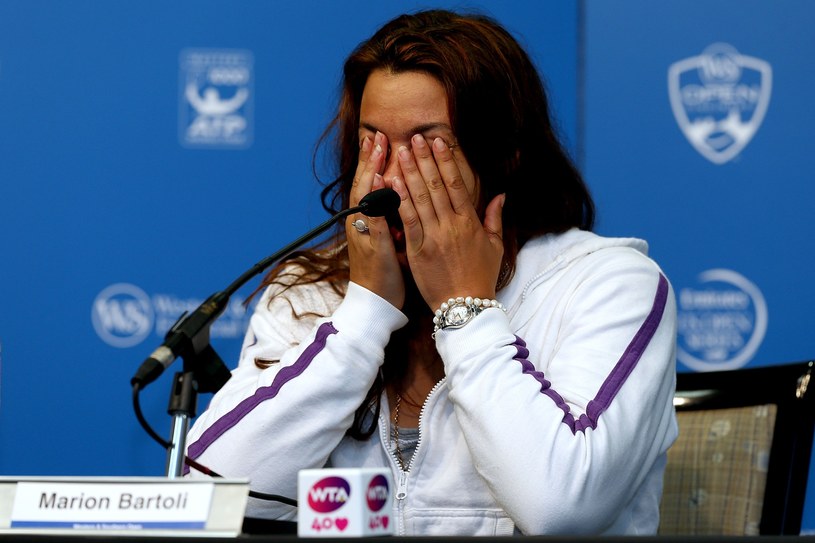 Marion Bartoli płakała, kiedy ogłaszała zakończenie sportowej kariery /AFP