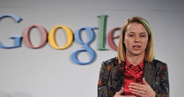 Marissa Mayer - pierwsza dama Google, która rządzi z drugiego rzędu /AFP