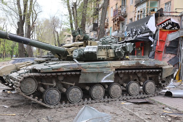 Mariupol został praktycznie całkowicie zniszczony przez rosyjski ostrzał /AA/ABACA /PAP/Abaca