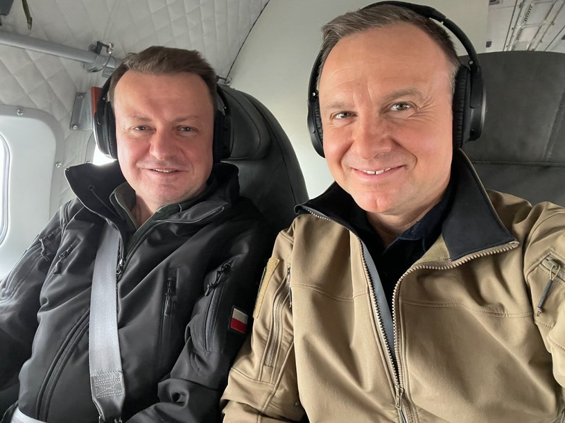 Mariusz Błaszczak i Andrzej Duda obserwowali we wtorek ćwiczenia Zalew-23 /@AndrzejDuda /Twitter