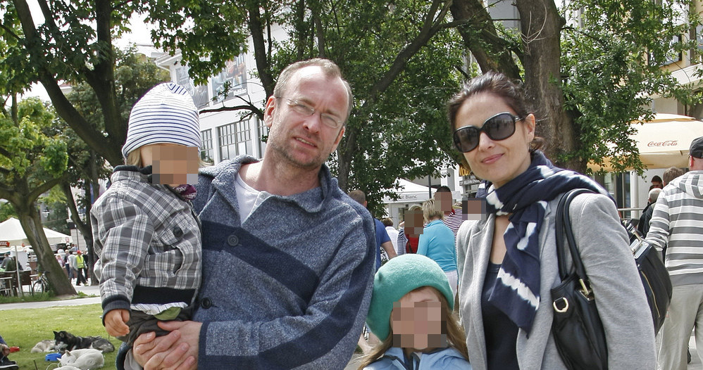 Mariusz Bonaszewski i Dorota Landowska z dziećmi, 2010 rok / Engelbrecht /AKPA