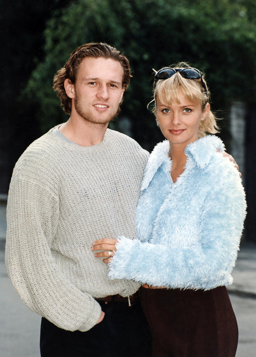 Mariusz Czerkawski i Izabella Scorupco, 1998 rok /AKPA