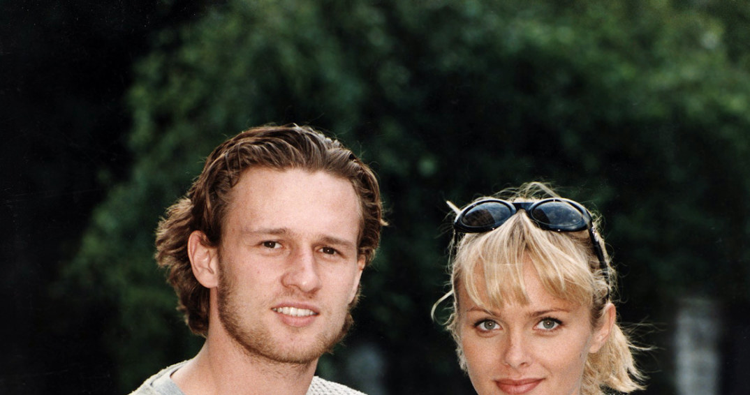 Mariusz Czerkawski i Izabella Scorupco, 1998 rok /AKPA