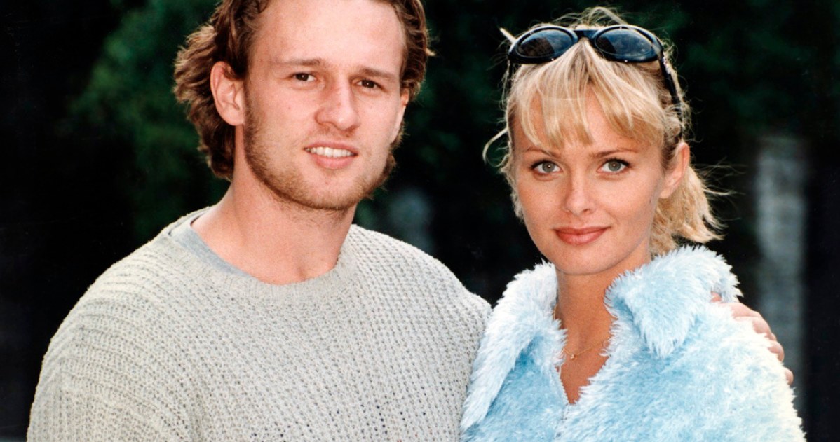 Mariusz Czerkawski i Izabella Scorupco, 1998 rok /AKPA /AKPA