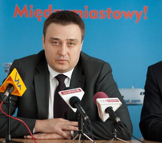Mariusz Dąbrowski, prezes Eurolotu. Fot. MACIEJ GOCLON /East News