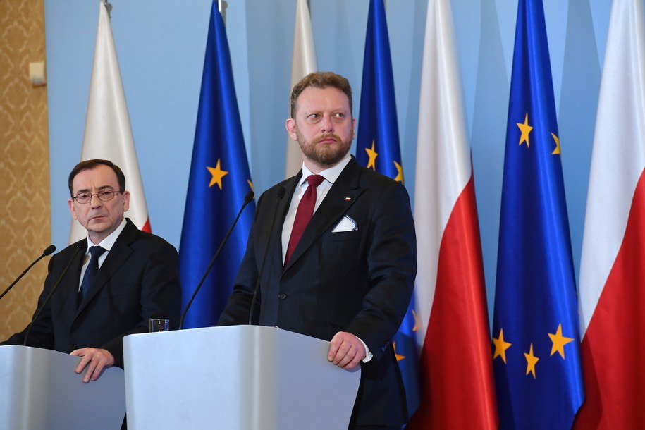 Mariusz Kamiński i Łukasz Szumowski /Piotr Nowak /PAP