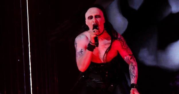 Mariusz Totoszko jako Marilyn Manson w "Twoja twarz brzmi znajomo" /Polsat