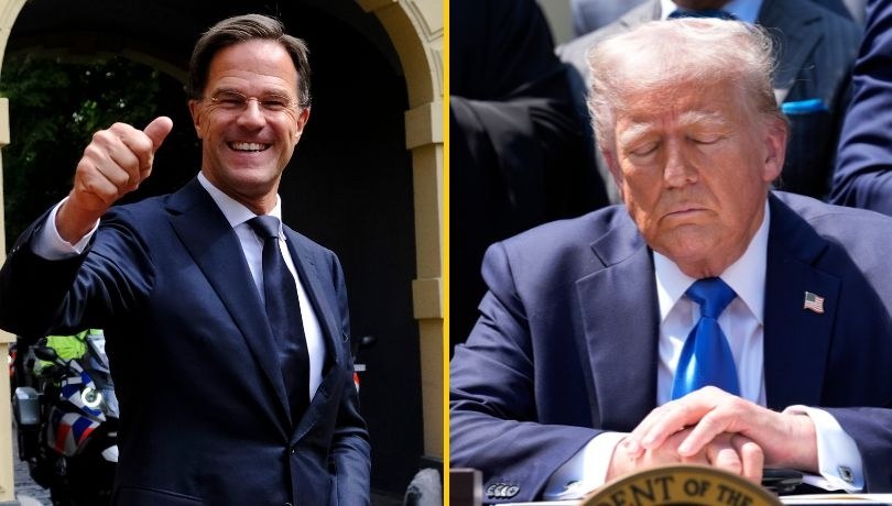 Mark Rutte wie, że część europejskich krajów nie jest w stanie tak drastycznie zwiększyć wydatków na obronność jak proponuje Donald Trump /PAP/EPA/YURI GRIPAS / POOL /Shutterstock